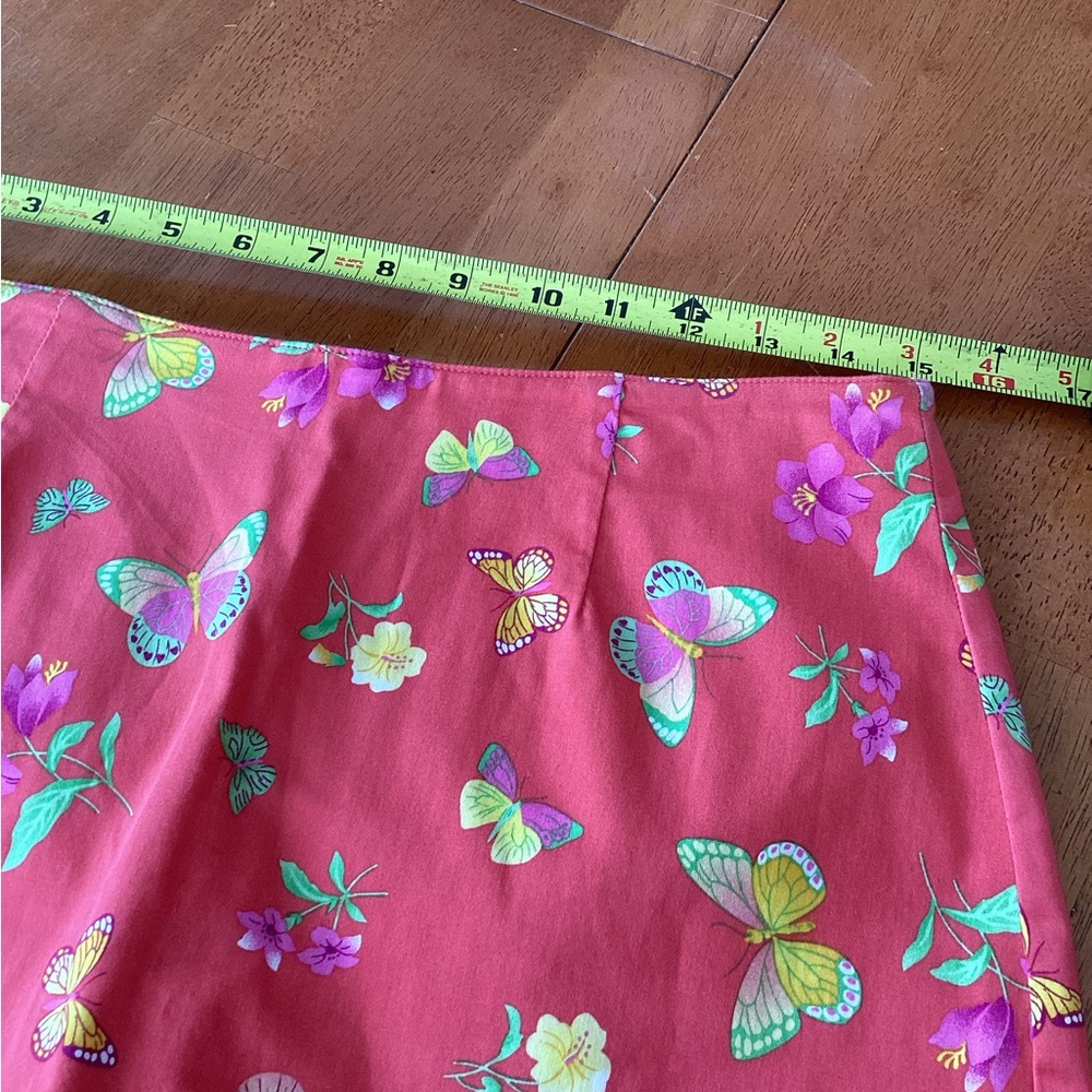 Pappagallo Coral Butterfly Floral Mini Skort - 10P - Picture 3 of 6